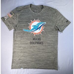 Nike Dri Fit Miami Dolphins NFL Football Shirt Size Men's Large